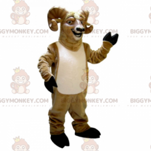 Lächelnder Widder BIGGYMONKEY™ Maskottchen-Kostüm -