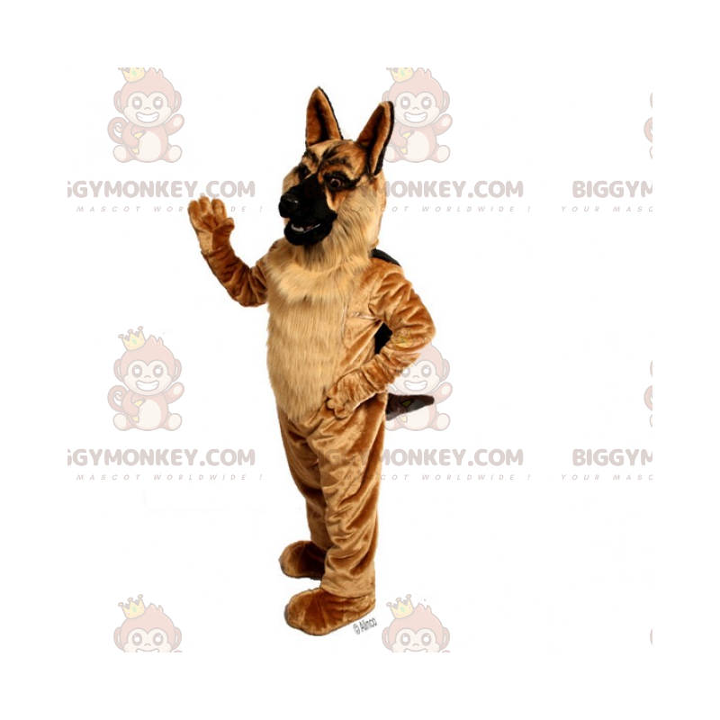 Long Haired German Shepherd BIGGYMONKEY™ Mascot Costume –