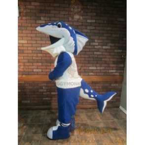 Blue Orca Shark Dolphin BIGGYMONKEY™ maskotdräkt - BiggyMonkey