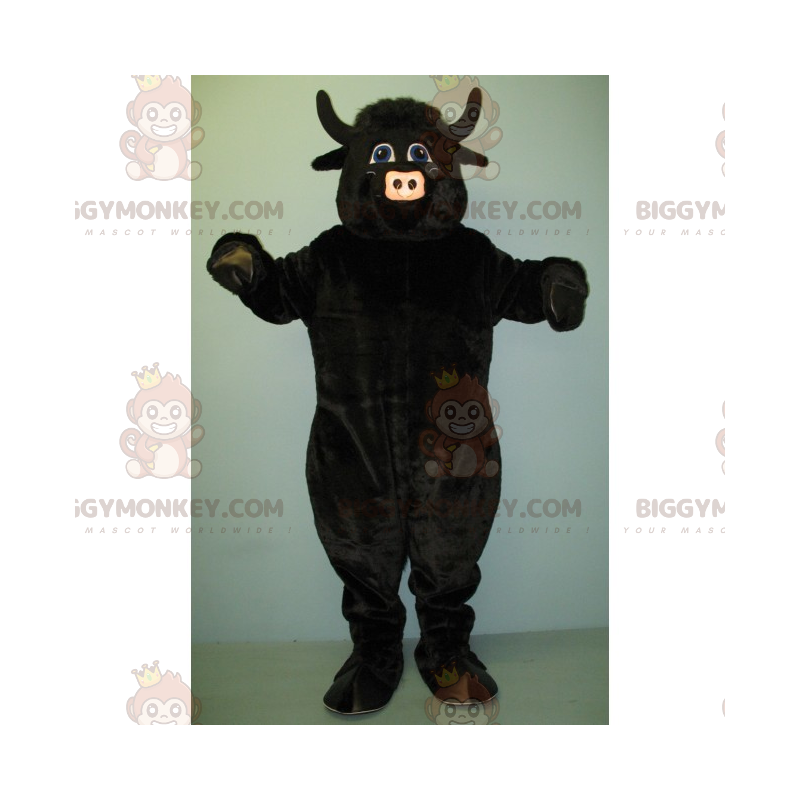 Costume de mascotte BIGGYMONKEY™ de bœuf noir - Biggymonkey.com