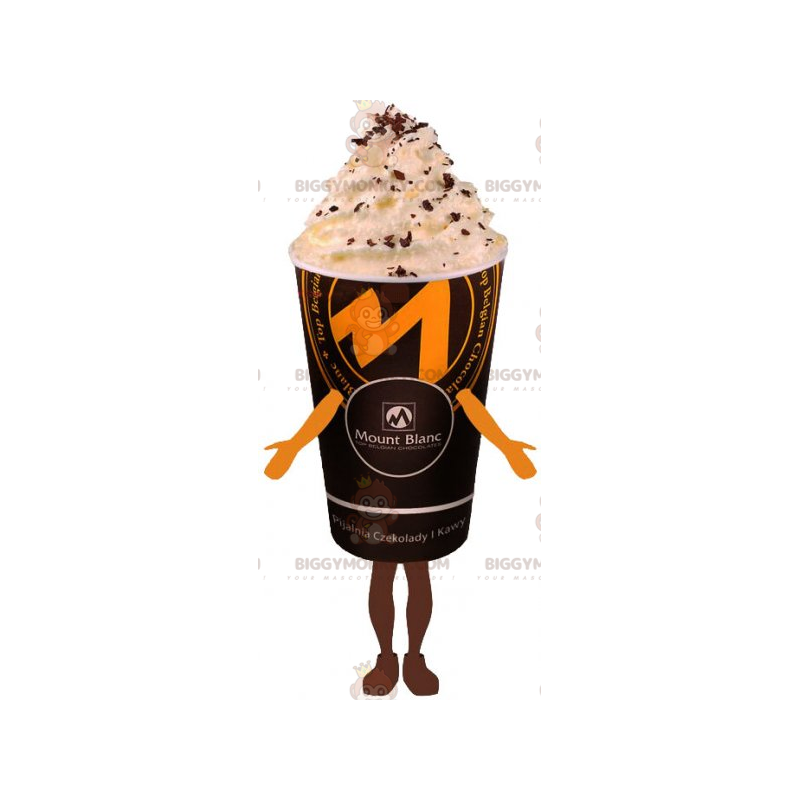 Drick BIGGYMONKEY™ Mascot Costume - Kaffe med vispgrädde -