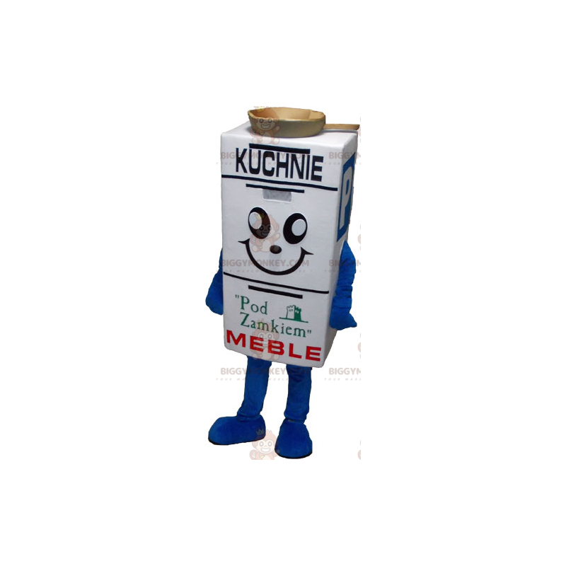 Costume de mascotte BIGGYMONKEY™ de boite souriante -