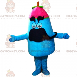 Snowman with Mustache BIGGYMONKEY™ Mascot Costume –