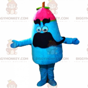 Snögubbe med mustasch BIGGYMONKEY™ maskotdräkt - BiggyMonkey