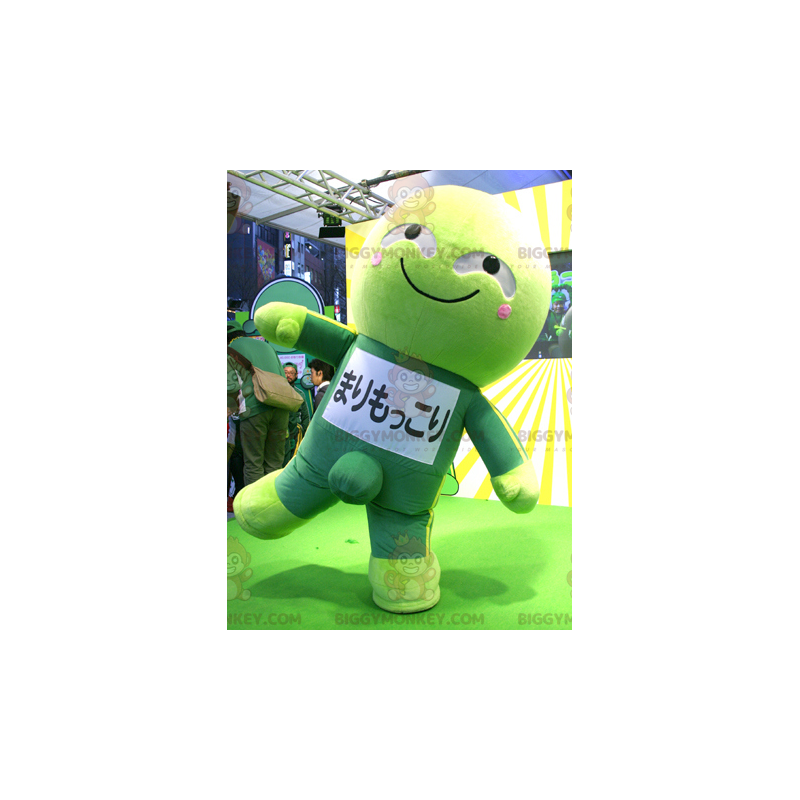 Anime japansk grøn karakter BIGGYMONKEY™ maskotkostume -