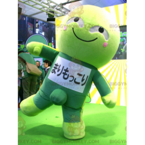 Traje de mascote de personagem verde japonês de anime