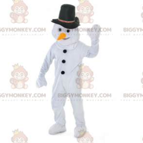 Costume de mascotte BIGGYMONKEY™ de bonhomme de neige avec