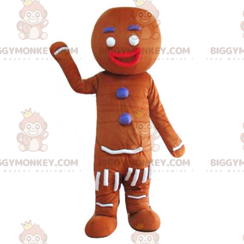 BIGGYMONKEY™ Gingerbread Man-mascottekostuum - Biggymonkey.com