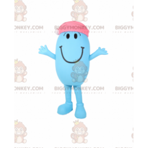 BIGGYMONKEY™ Costume da mascotte pupazzo di neve sorridente con