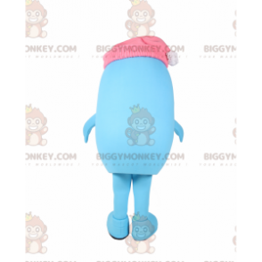 BIGGYMONKEY™ Costume da mascotte pupazzo di neve sorridente con