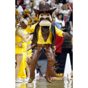 BIGGYMONKEY™ Cowboy Mascot Costume In Traditional Garb –