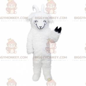 Disfraz de mascota BIGGYMONKEY™ Cabra blanca con pata negra -