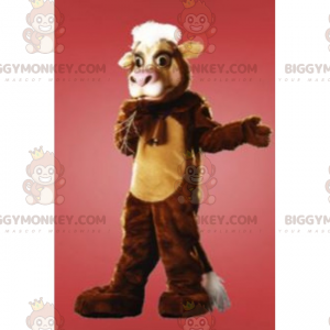 Costume de mascotte BIGGYMONKEY™ de bovin marron -