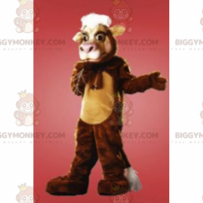 Traje de mascote de gado marrom BIGGYMONKEY™ – Biggymonkey.com