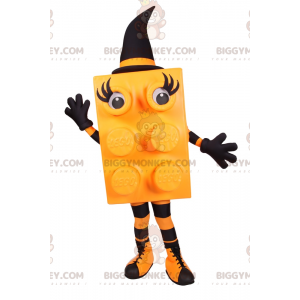 Lego Brick BIGGYMONKEY™ Maskotdräkt - Orange Witch -