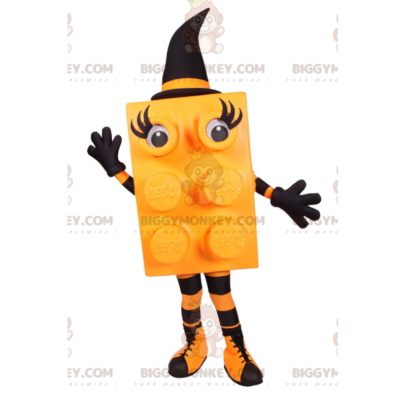 Lego-klods BIGGYMONKEY™ maskotkostume - orange heks -