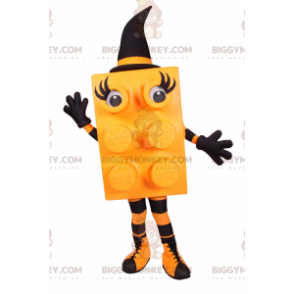 Disfraz de mascota Lego Brick BIGGYMONKEY™ - Bruja naranja -