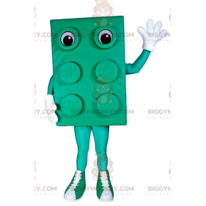 Στολή μασκότ BIGGYMONKEY™ Lego Brick - Πράσινη - Biggymonkey.com