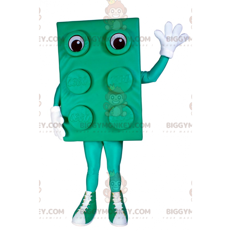 Costume da mascotte Lego Brick BIGGYMONKEY™ - Verde -