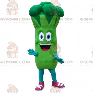 Broccoli BIGGYMONKEY™ maskotdräkt med stort leende -
