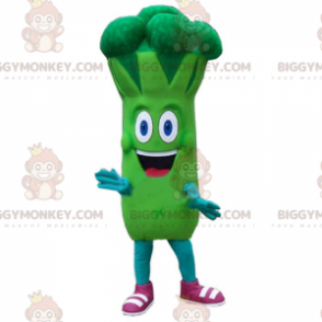 Broccoli BIGGYMONKEY™ maskotdräkt med stort leende -