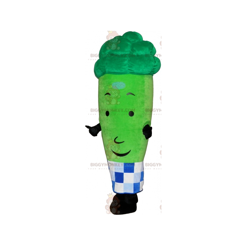 Costume de mascotte BIGGYMONKEY™ de brocoli avec tablier a