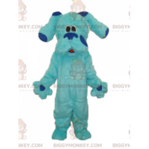 Χαριτωμένη στολή μασκότ για Giant All Hairy Blue Dog