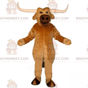 Costume da mascotte Buffalo BIGGYMONKEY™ con grandi corna -