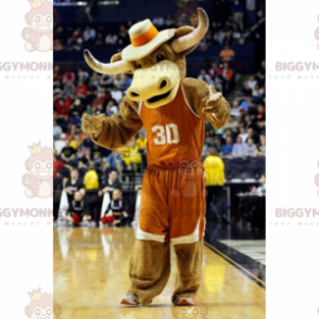 Buffalo BIGGYMONKEY™ mascottekostuum in basketbaloutfit en