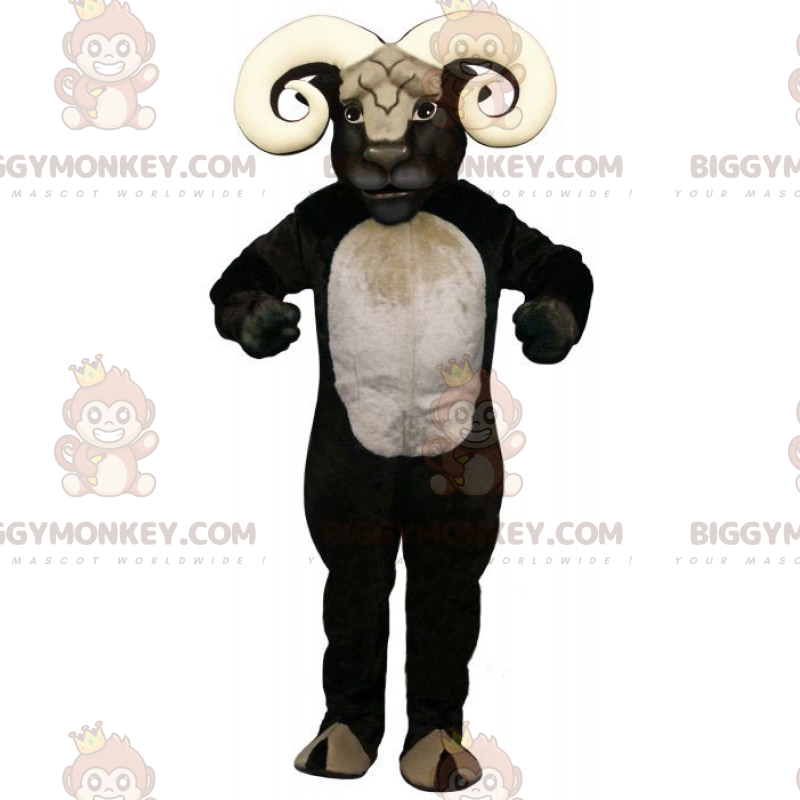 Mustavalkoinen Buffalo BIGGYMONKEY™ maskottiasu -