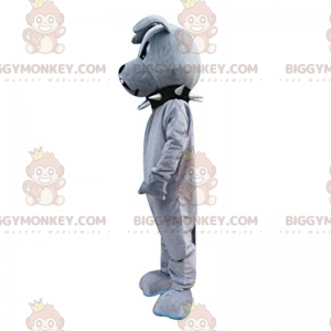 Costume de mascotte BIGGYMONKEY™ de bulldog avec collier noir -