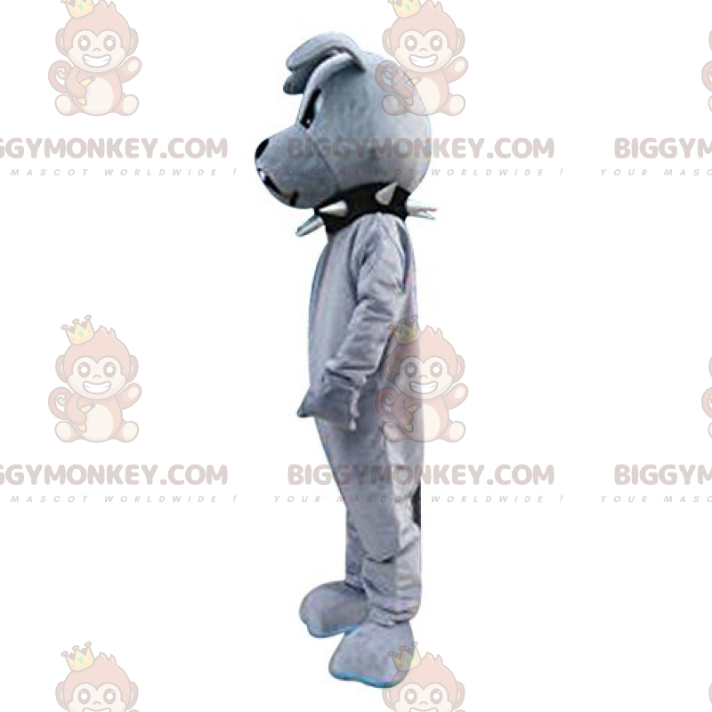 Traje de mascote Bulldog BIGGYMONKEY™ com gola preta –