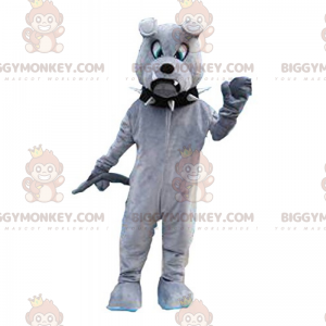 Bulldog BIGGYMONKEY™ Mascot Costume with Black Collar –