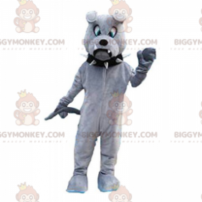 Bulldog BIGGYMONKEY™ Mascot Costume with Black Collar –