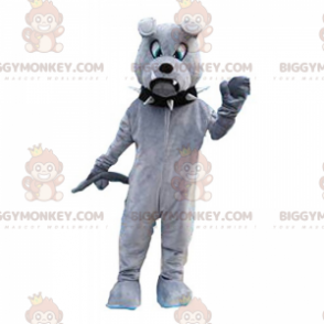 Bulldog BIGGYMONKEY™ mascottekostuum met zwarte kraag -