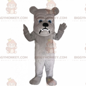 Traje de mascote Bulldog BIGGYMONKEY™ com cabeça grande –