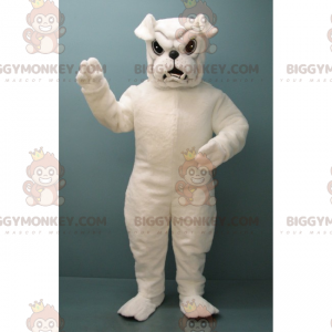 Traje de mascote Bulldog Branco BIGGYMONKEY™ – Biggymonkey.com
