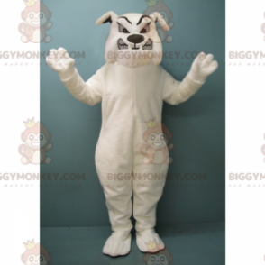 Disfraz de mascota Bulldog blanco rabioso BIGGYMONKEY™ -