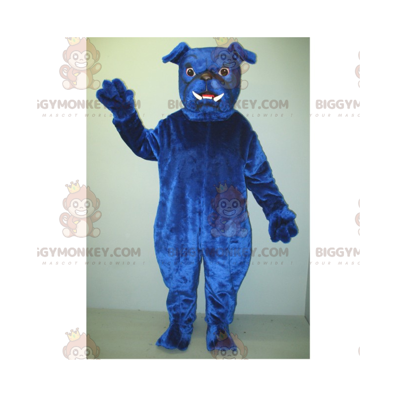 Blå Bulldog BIGGYMONKEY™ maskotdräkt - BiggyMonkey maskot