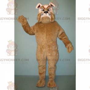 BIGGYMONKEY™ Brown and Tan Rabid Bulldog Mascot Costume –