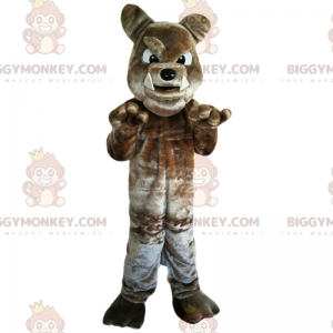 Costume de mascotte BIGGYMONKEY™ de bulldog marron -