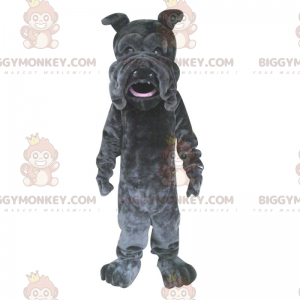 Costume de mascotte BIGGYMONKEY™ de bulldog noir -