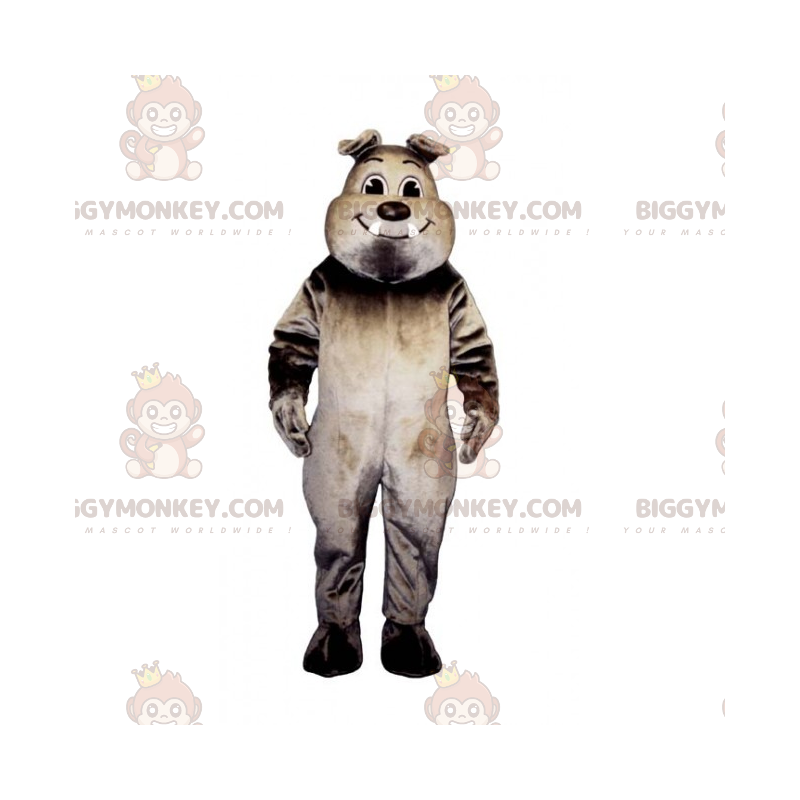 Costume da mascotte Bulldog sorridente BIGGYMONKEY™ -