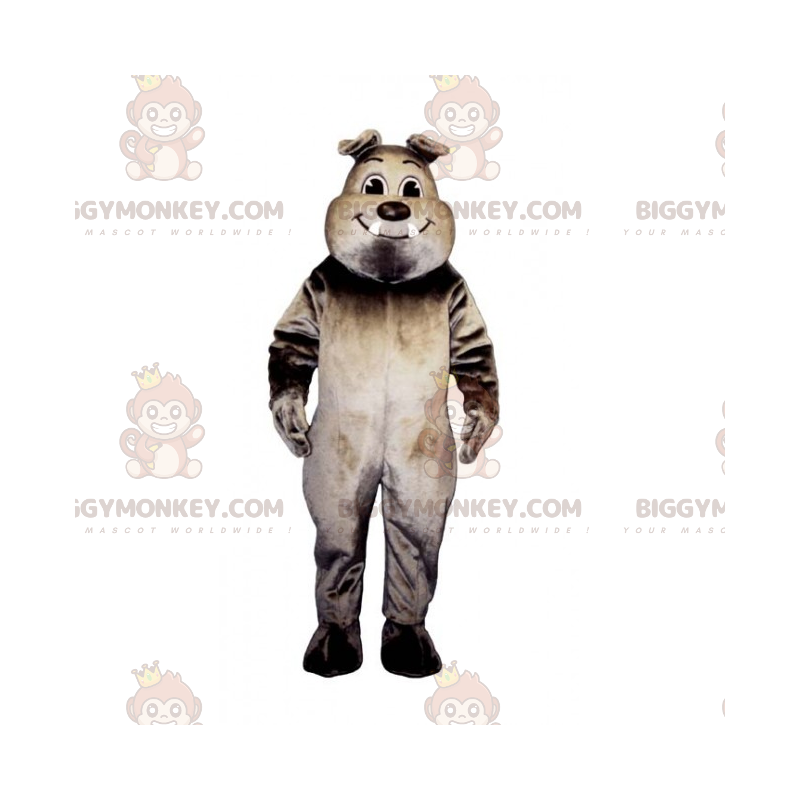 Lächelnde Bulldogge BIGGYMONKEY™ Maskottchen-Kostüm -