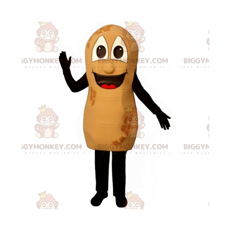 Costume da mascotte Peanut BIGGYMONKEY™ con faccina sorridente