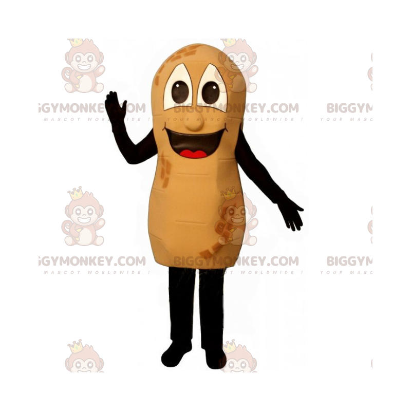 Peanut BIGGYMONKEY™ Mascot Costume with smiley face –