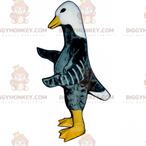 Zweifarbiges Enten-BIGGYMONKEY™-Maskottchen-Kostüm -