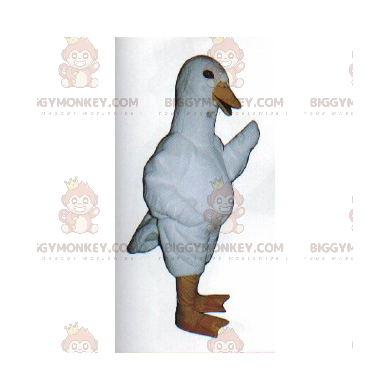 Costume da mascotte BIGGYMONKEY™ da anatra bianca -