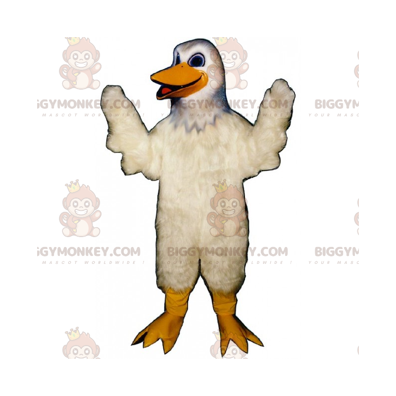 Smiling White Duck BIGGYMONKEY™ Mascot Costume – Biggymonkey.com