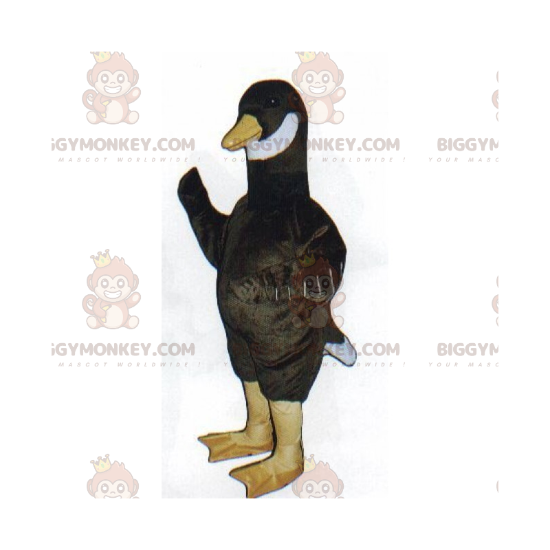 Costume de mascotte BIGGYMONKEY™ de canard noir a la queue